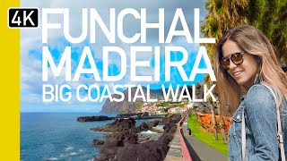 ULTIMATE Funchal Coastal Walk to Camara De Lobos  Madeira Portugal 4K UHD [upl. by Ttezil]