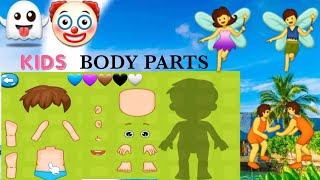 Learning Body Parts With Color Shapes Wooden Toy Set 3D Kids Fun Play 🎶 Baby Songs [upl. by Spector]