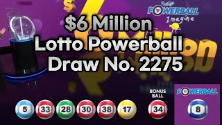 6 Million Lotto NZ  Draw 2275 Wed 24th May 2023 powerball lottonz lottery jackpot lotto [upl. by Nimocks870]