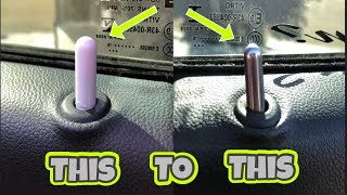 How To Change Lock Knobs 1418 Silverado  Sierra [upl. by Merta]