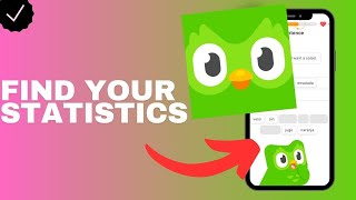 Where to find your statistics in the Duolingo app [upl. by Halfon]