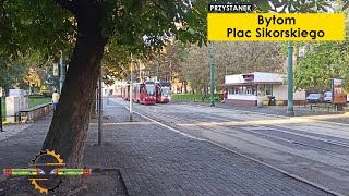 Tramwaje  Bytom Plac Sikorskiego [upl. by Nerac]