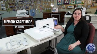 Janome Memory Craft 550E embroidery machine [upl. by Malvina]