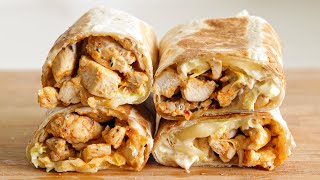 Chicken Wrap Recipe  Easy and Delicious Meal [upl. by Estella]