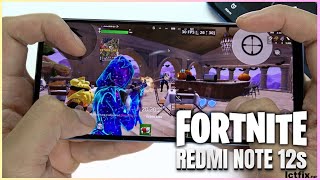 Redmi Note 12s Fortnite Mobile Gaming test Update  Helio G96 90Hz Display [upl. by Ahsaf]