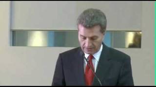 Oettinger Rede englisch Oettinger Talking Englishflv [upl. by Apostles]