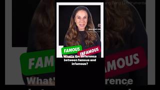 Famous vs Infamous  Vocabulary Lesson for English Learners  Key Words amp Differences Explained [upl. by Nnylidnarb873]