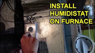 Install Test Replace Furnace Humidistat  water feed power solenoid [upl. by Azilef792]