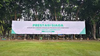 🔴LIVE PRESTASI SIAGA KWARTIR CABANG GERAKAN PRAMUKA BOJONEGORO [upl. by Assilak641]