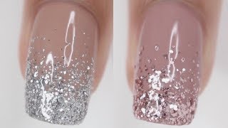 DOs amp DONTs Glitter Gradient Nails  how to do glitter gradient nails [upl. by Aelber]