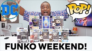 DC FUNKO POPS UNBOXINGS Funko Weekend [upl. by Phelan]