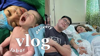 life recap  labor and delivery vlog 🌿 [upl. by Naimaj]