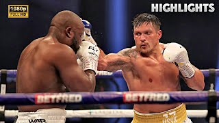 Oleksandr Usyk vs Dereck Chisora HIGHLIGHTS  BOXING FIGHT HD [upl. by Easter]