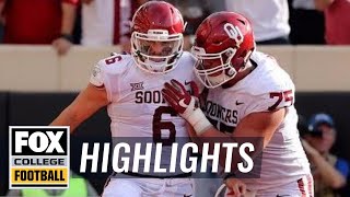 Oklahoma vs Oklahoma State  Highlights  FOX COLLEGE FOOTBALL [upl. by Jerrilee]