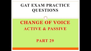 GAT Exam Practice Questions Part 29 [upl. by Favata461]