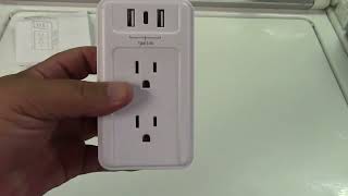 BNLINK 6Outlet Extender With USB Review [upl. by Nalaf903]