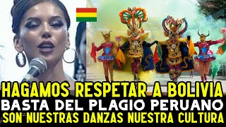 MISS BOLIVIANA DA DISCURSO CONTRA PERU POR SUPUESTRO PLAGIO DE CULTURA BOLIVIANA POR PARDE DE PERU [upl. by Mcclary]