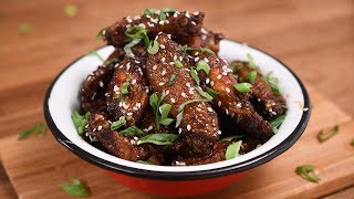 Sweet amp Spicy Chicken Wings  My Greek Salad [upl. by Etteuqram]