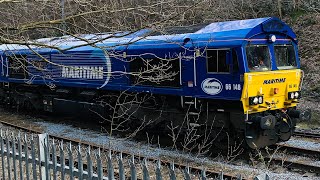 Maritime DB 66148 At DeepcarStockbridge From RotherhamAldwarke UES To Stocksbridge Works [upl. by Dorolisa921]