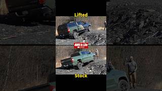 Lifted truck vs stock truck  Toyota Tundra Offroad suspension flex comparison [upl. by Claudetta770]