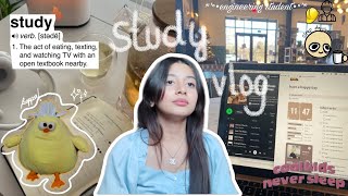 study vlog 📓 productive week midterm exams cramming long to do lists engineering student [upl. by Bertilla]