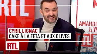 Cyril Lignac  le cake à la feta et aux olives [upl. by Rahm332]