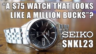 quotLooks Like A Million Bucksquot Seiko 5 SNKL23 Automatic Watch Review  Perth WAtch 112 [upl. by Belanger83]