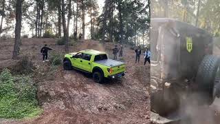 Dongfeng Mengshi M Hero 917 EV 1000 HP vs Tank 300 2 0L turbo PK Off road Ford Ranger Raptor climbs [upl. by Arundel]