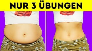 3 schnelle Übungen für einen flachen Bauch [upl. by Htrow]