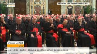 Abschied von Papst Benedikt XVI  VOR ORT vom 28022013 [upl. by Nodmac246]