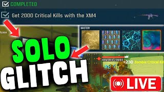 SOLO GLITCHES LIVE INSANE FAST XP  CAMOS GLITCHES LIVE BLACK OPS 6 [upl. by Trevethick303]