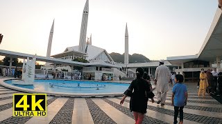 Faisal Mosque Islamabad Complete Tour History with inside ViewFifth Largest Mosque in the World 4K [upl. by Hake]