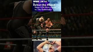 Stone Cold Steve Austin vs The Undertaker 2 WWE 2K14  Defeat the Streak [upl. by Salangia]