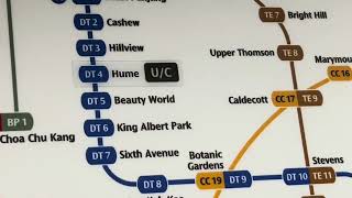 New MRT map revealed Thomson East Coast Line Singapore [upl. by Dnalra]