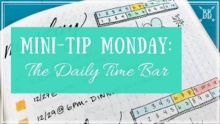 MiniTip Monday Daily Time Bar [upl. by Attelrahc]