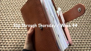 Flip Through Thursday  Week 44  October 2024  Pink Planner Girl [upl. by Llenyaj]