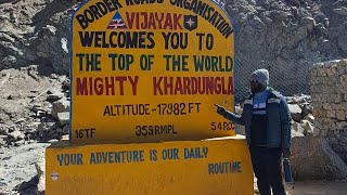 Khardungla one of highest motorable road in the world  17982 Feet54KM above sea level 02OCT24 [upl. by Onairda]