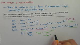 Calculer un TAUX MOYEN D’AUGMENTATION  TAUX DE CROISSANCE MOYEN  Explications amp Exemple  Bac Sup [upl. by Ahsital888]