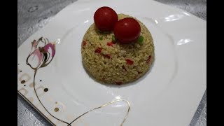 Bulgur Pilaf طرز تهیه بلقور پلاو ترکی [upl. by Adnilak]