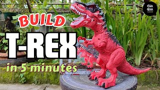 How to Build Red Tyrannosaurus Toys For Kids in 5 Minutes [upl. by Aicissej]