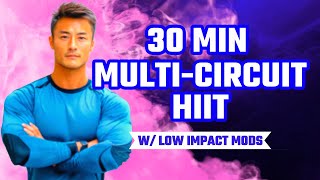 No Equipment Needed 30Min Full Body HIIT 💥 Low Impact Modifiers [upl. by Kriste]