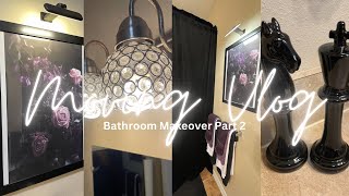 Moving Vlog Bathroom Makeover Part 2 • Apartment living • Decorate With Me [upl. by Aztiray]