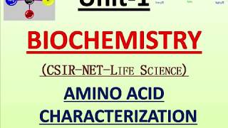 Lecture no 02 Properties of AMINO ACID BiochemistryUNITI [upl. by Aenal]