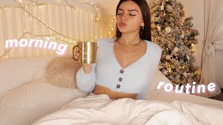 WINTER MORNING ROUTINE 🎅🏻  VLOGMAS 4  federica [upl. by Atsahc5]