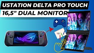 UStation Delta Pro Touch  16 Zoll 25K DualMonitor mit Touch Pen  zeichnen arbeiten amp zocken [upl. by Cynthy]