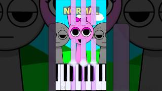 Pinki Theme Incredibox Sprunki  Normal Vs Horror on piano [upl. by Ahsiekar371]