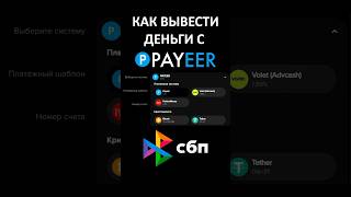 Как вывести деньги с Payeer кошелька на карту payeer пайер пеер [upl. by Elihu]