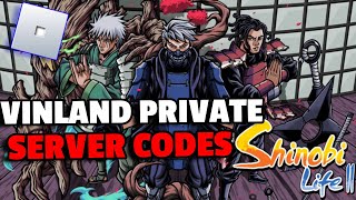 Vinland Private Server Codes Shinobi Life 2  Shindo Life Private Server Codes [upl. by Aserehs]