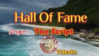 HALL OF FAME  THE SCRIPT  KARAOKE  VIDEOKE [upl. by Eledoya]