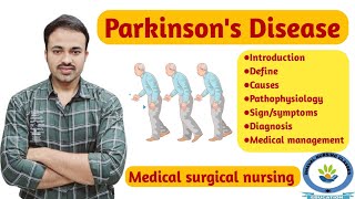 Parkinsons disease  For Bsc N GNM  MSC nursing  Hindi amp English nursing  Nervous system [upl. by Searcy]